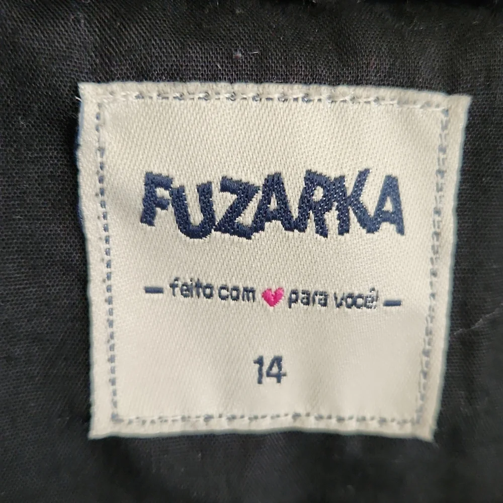 Fuzarka, Girl's, Sz 14, Black Fur Vest w Collar & 2 Zipped Pockets, Lined. - Picture 6 of 7